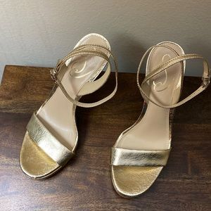 SAM EDELMAN JADE ANKLE STRAP HEEL 7 1/2